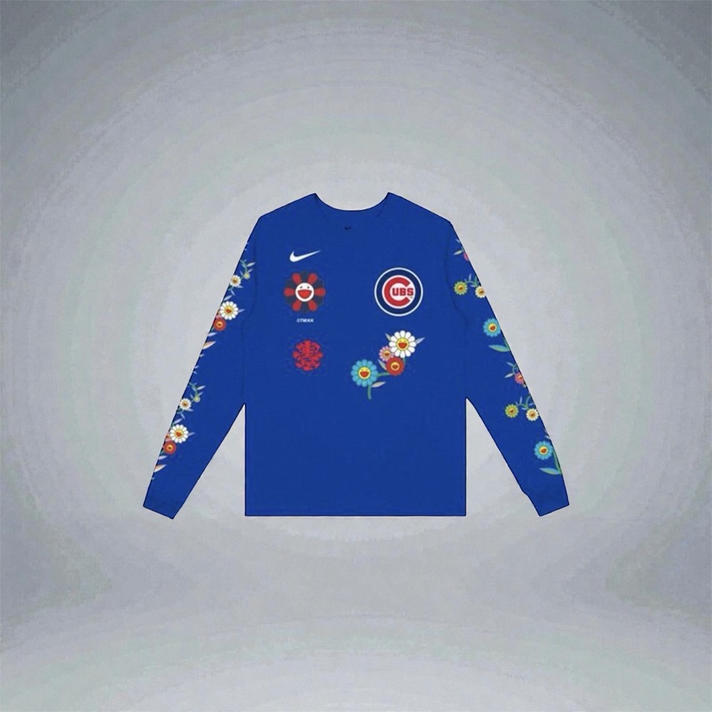 Takashi Murakami x MLB Tokyo Series Cubs Long Sleeve Tee Blue XL